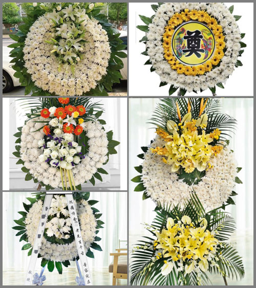 湖南湘潭湘乡市虞塘镇复兴村花圈速递