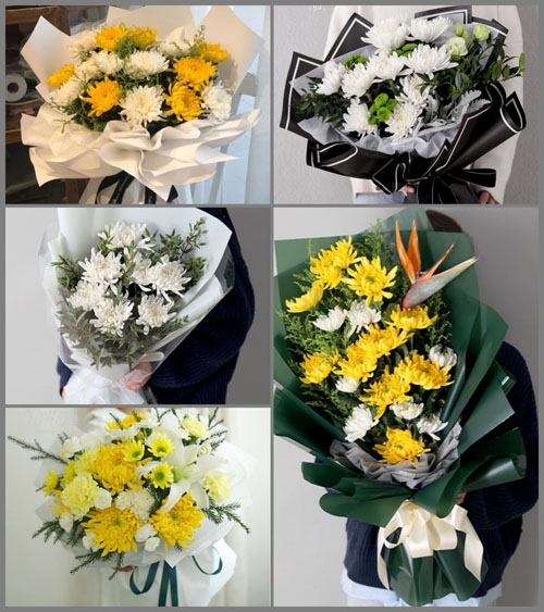 湖南湘潭湘乡市虞塘镇复兴村白事花束代送